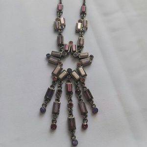 Bejeweled Purple Statement Necklace